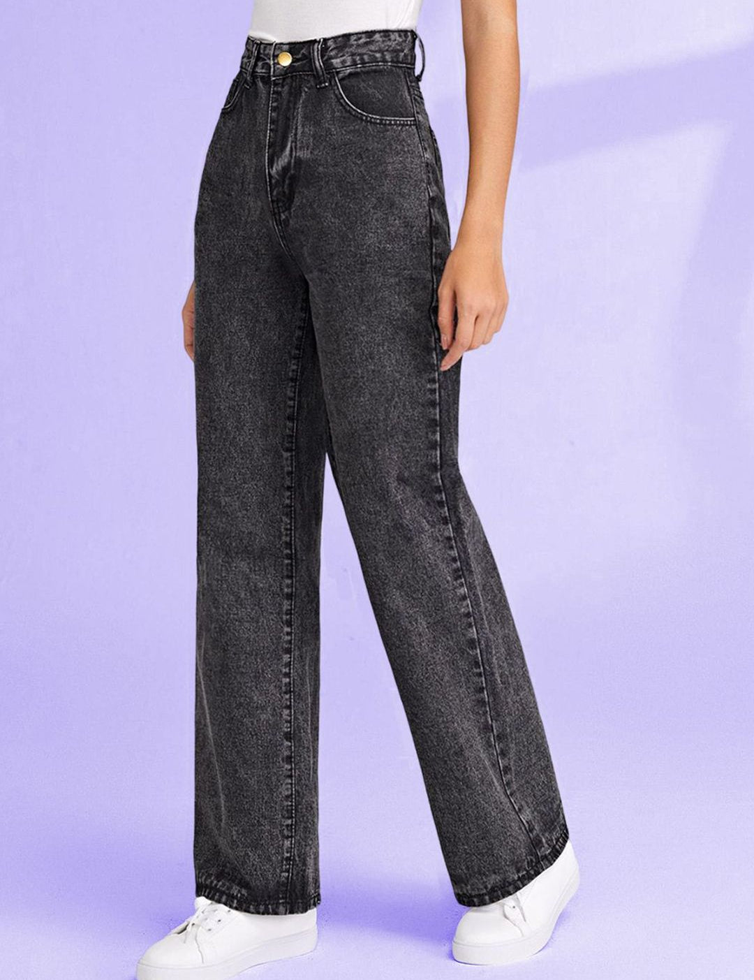 Kotty Women Jean Straight Fit High-Rise Stretchable Jeans