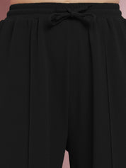 Kotty Women Solid Relaxed High-Rise Easy Wash Trousers