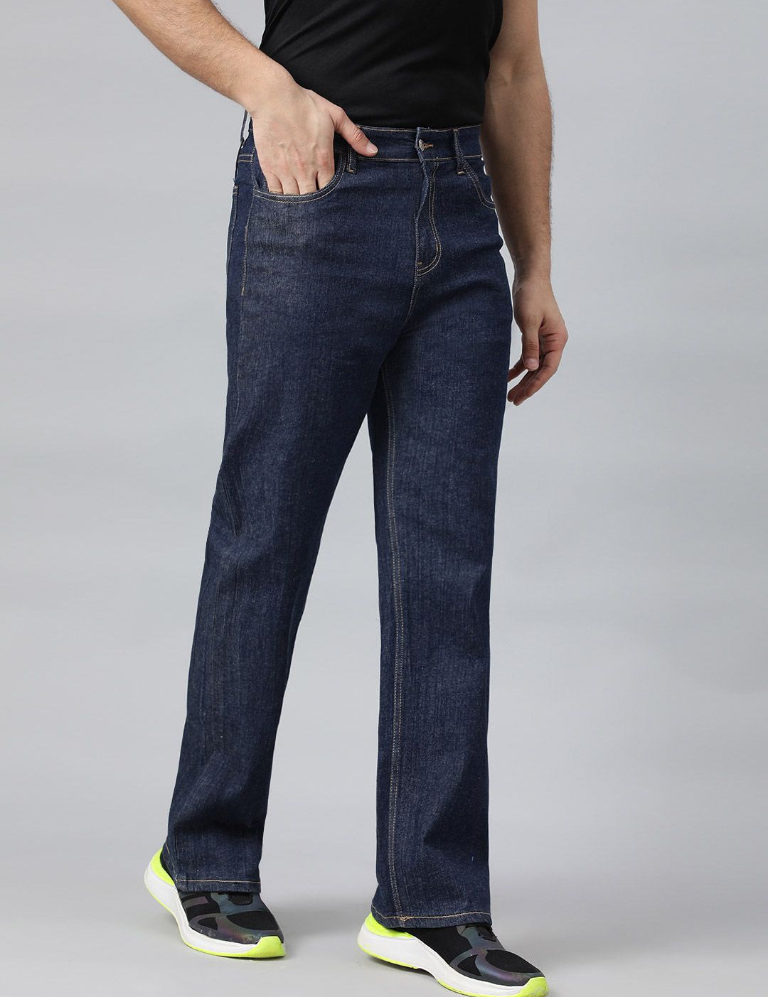 Kotty Men Regular Fit Mid-Rise Stretchable Jeans
