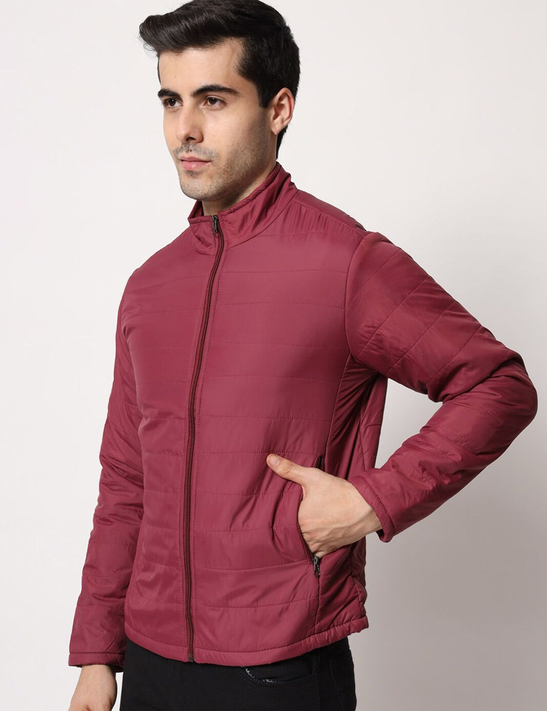 Kotty Men Maroon Outdoor Padded Jacket