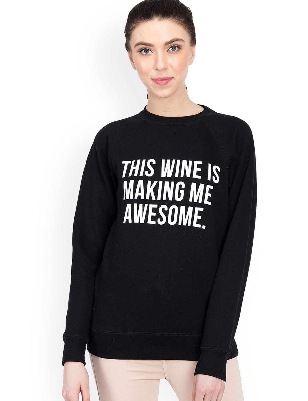 Kotty Women Black Printed Sweatshirt