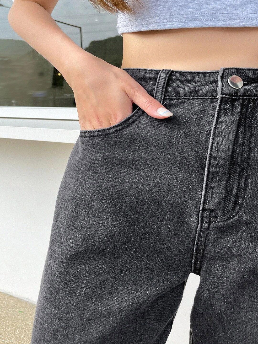 KOTTY Basics Women Straight Fit High-Rise Clean Look Stretchable Jeans