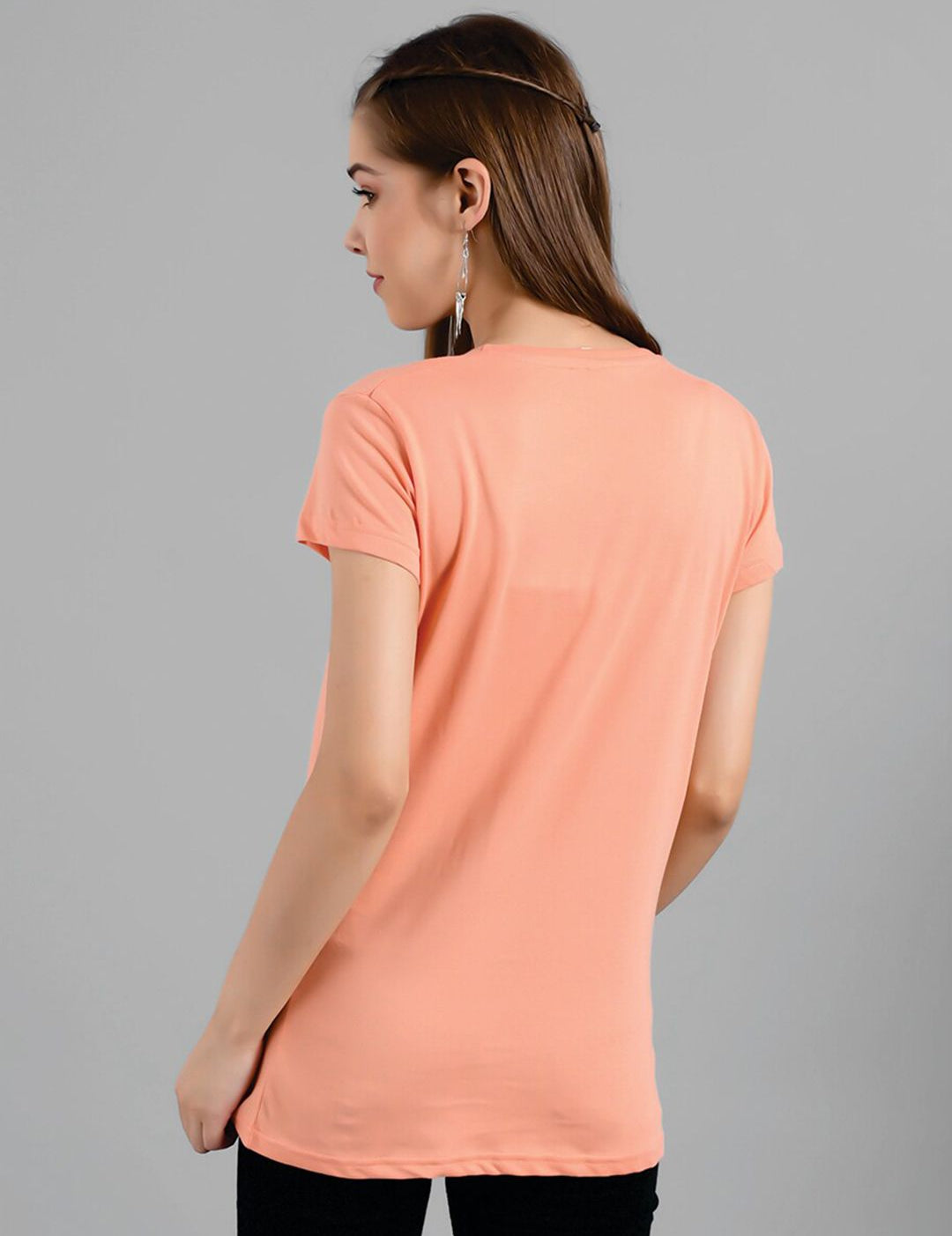 Kotty Typography Printed Round Neck T-shirt