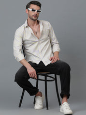 Kotty White & Yellow New Checked Spread Collar Casual Shirt