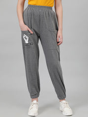 Kotty Women Relaxed Fit Mid Rise Track Pants