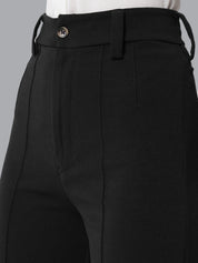 Kotty Women Pack Of 2 Straight Fit High-Rise Easy Wash Parallel Trousers