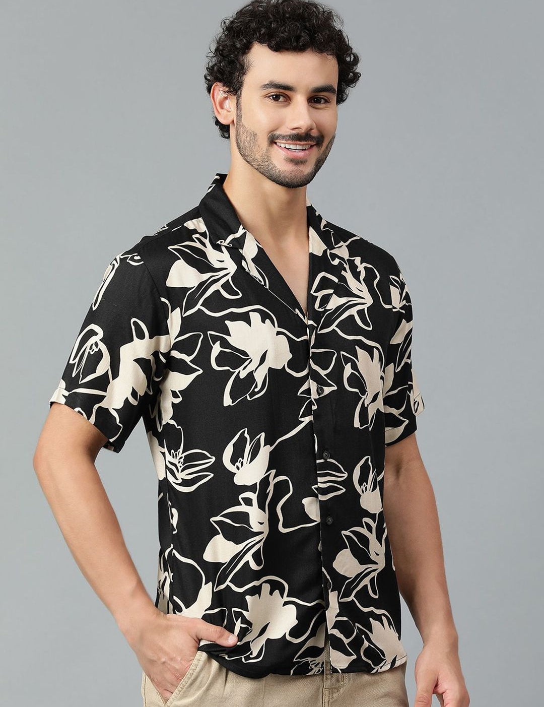 Kotty Men Floral Printed Casual Shirt