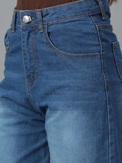 Kotty Women Jean Straight Fit High-Rise Light Fade Stretchable Jeans