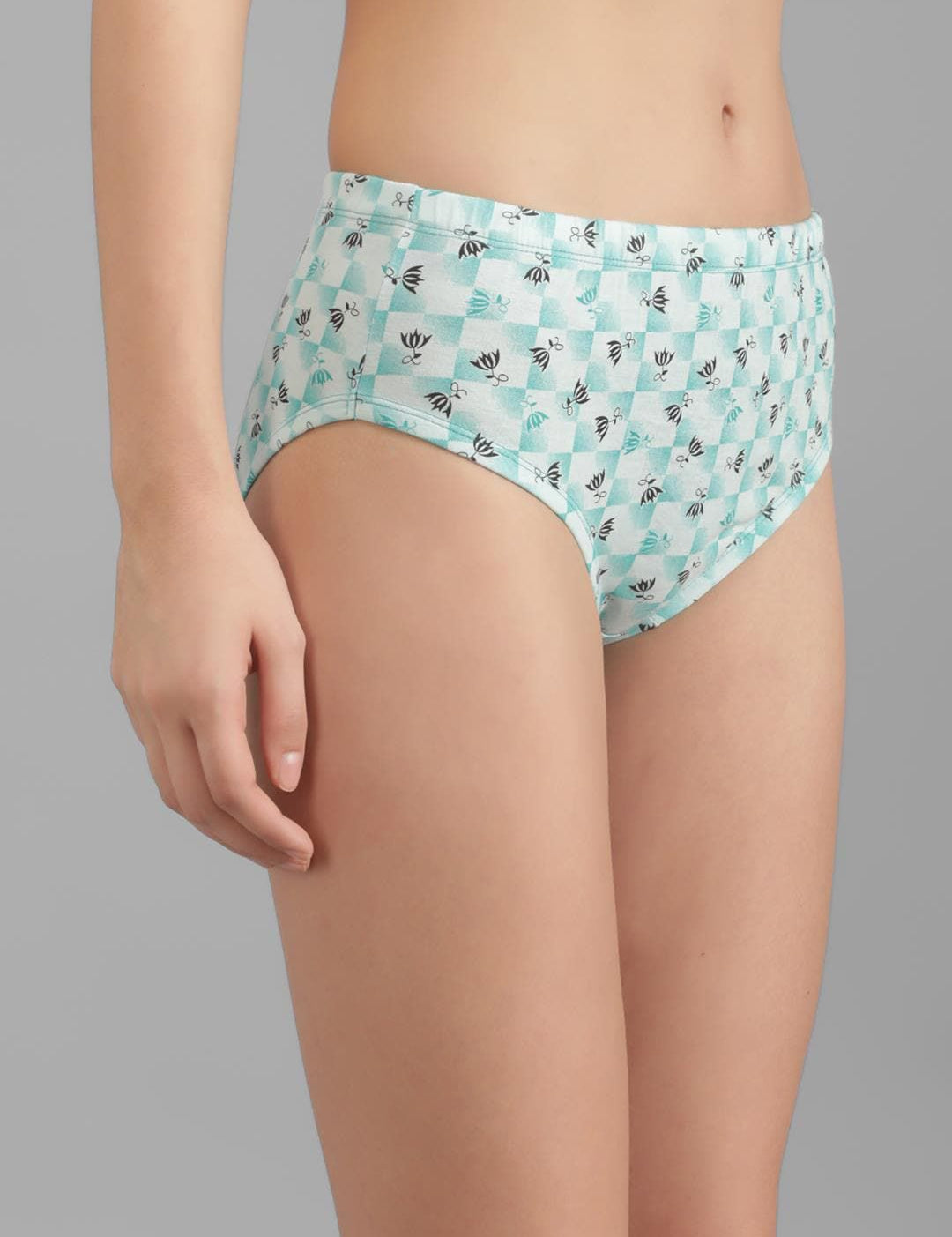 Kotty Women Pack Of 3 Printed Cotton Hipster Briefs
