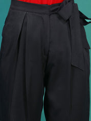 Kotty Women Relaxed High-Rise Easy Wash Pleated Trousers