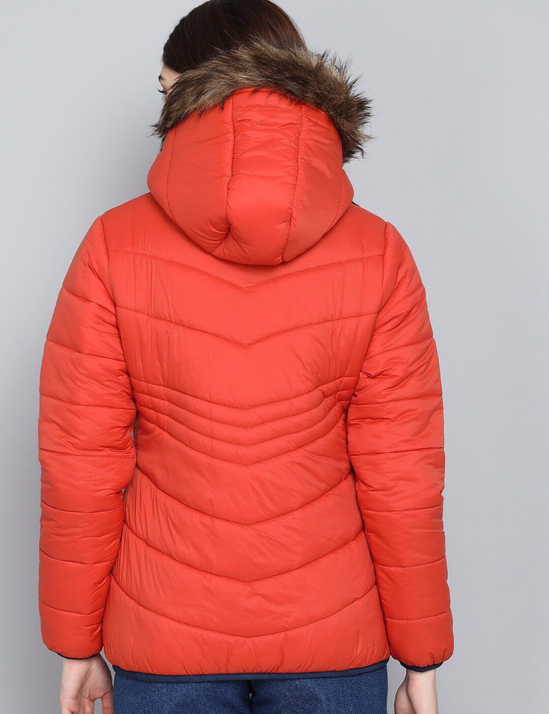 Kotty Women Orange Outdoor Padded Jacket