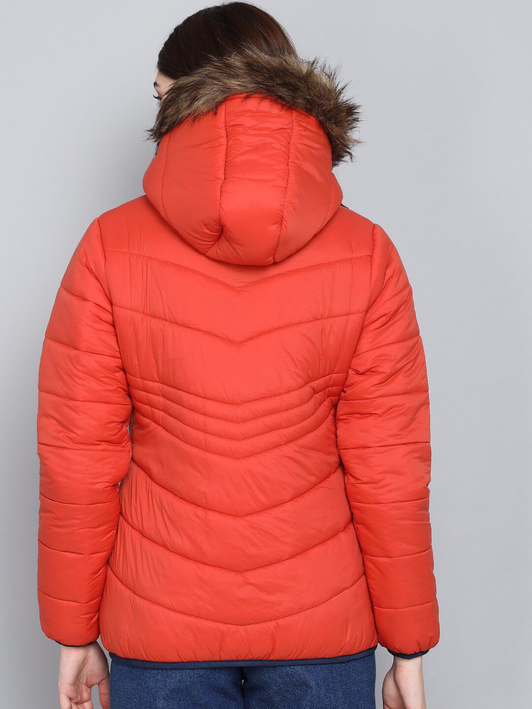 Kotty Women Orange Outdoor Padded Jacket
