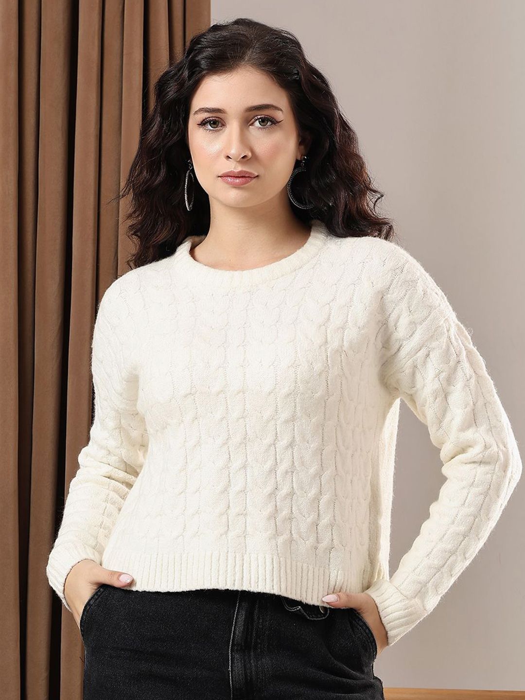 Kotty Women Long Sleeves Crop Pullover