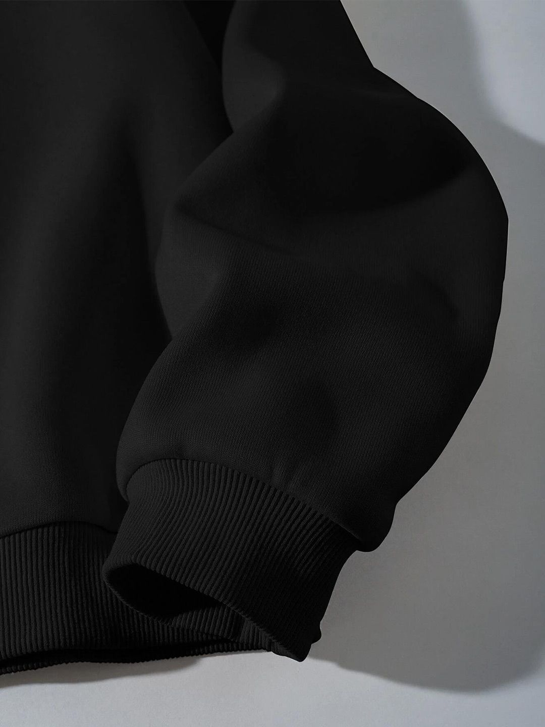 Kotty Typography Printed Round Neck Fleece Pullover Sweatshirt