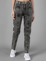 Kotty Women Charcoal Grey Slim Fit High-Rise Clean Look Jeans