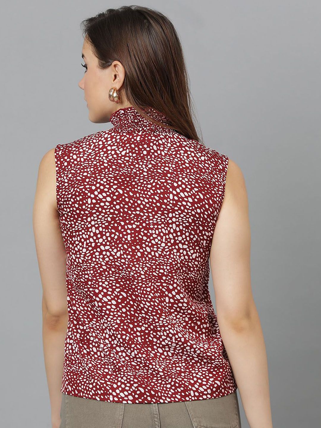 Kotty Animal Print Crepe Top