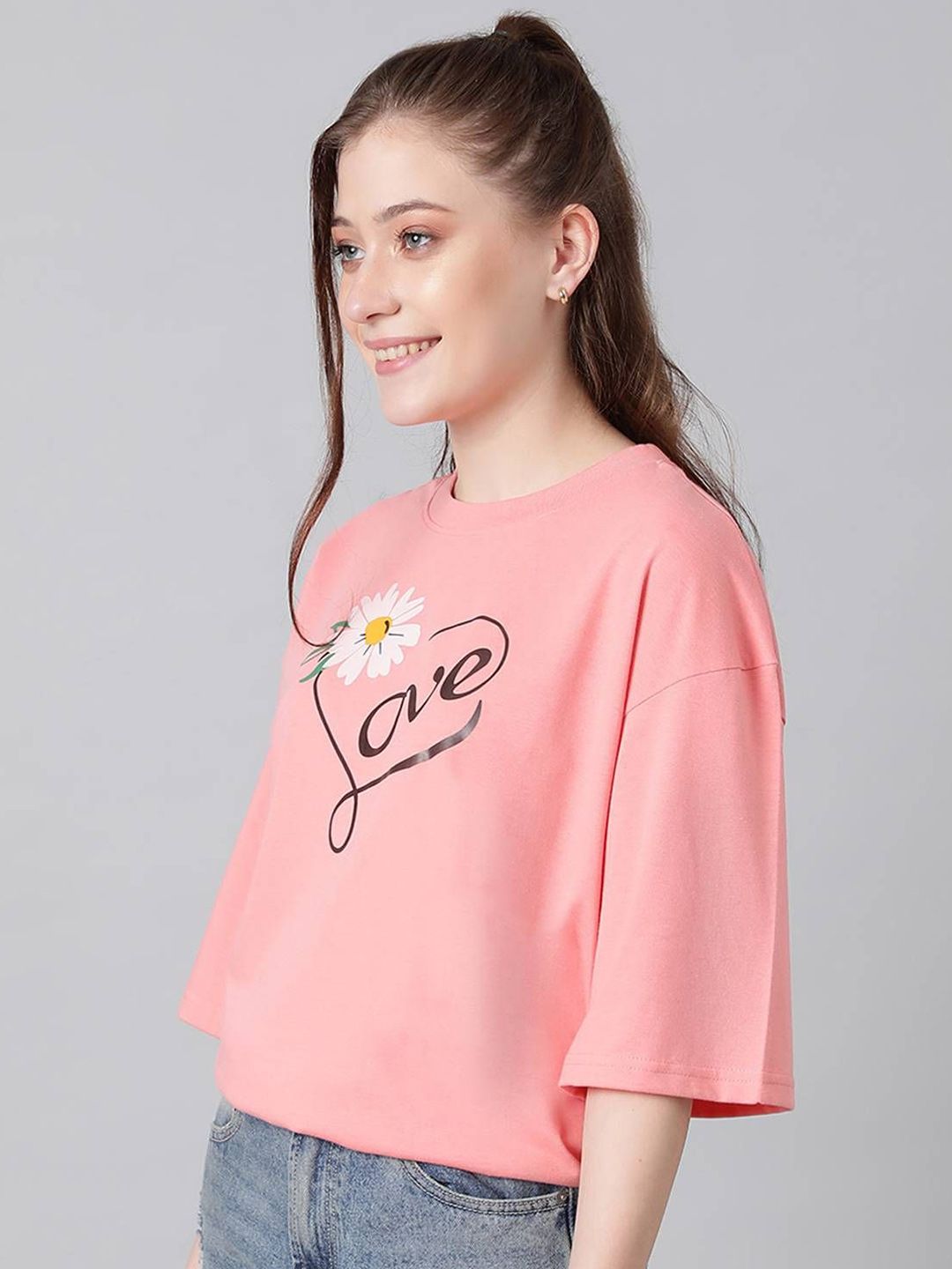 Kotty Women Comfort Floral Printed Cotton Casual Shirt