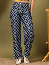 Kotty Women Straight Fit High-Rise Stretchable Jeans
