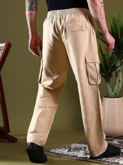 Kotty Men Relaxed Easy Wash Cargos Trousers