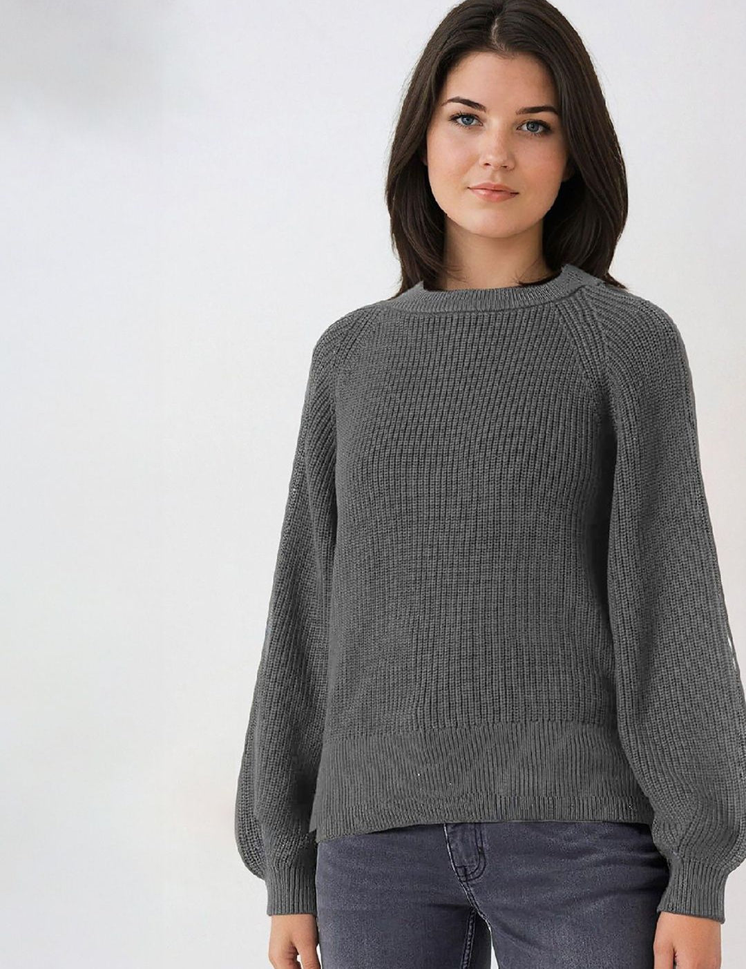 Kotty Women Long Sleeves Round Neck Pullover