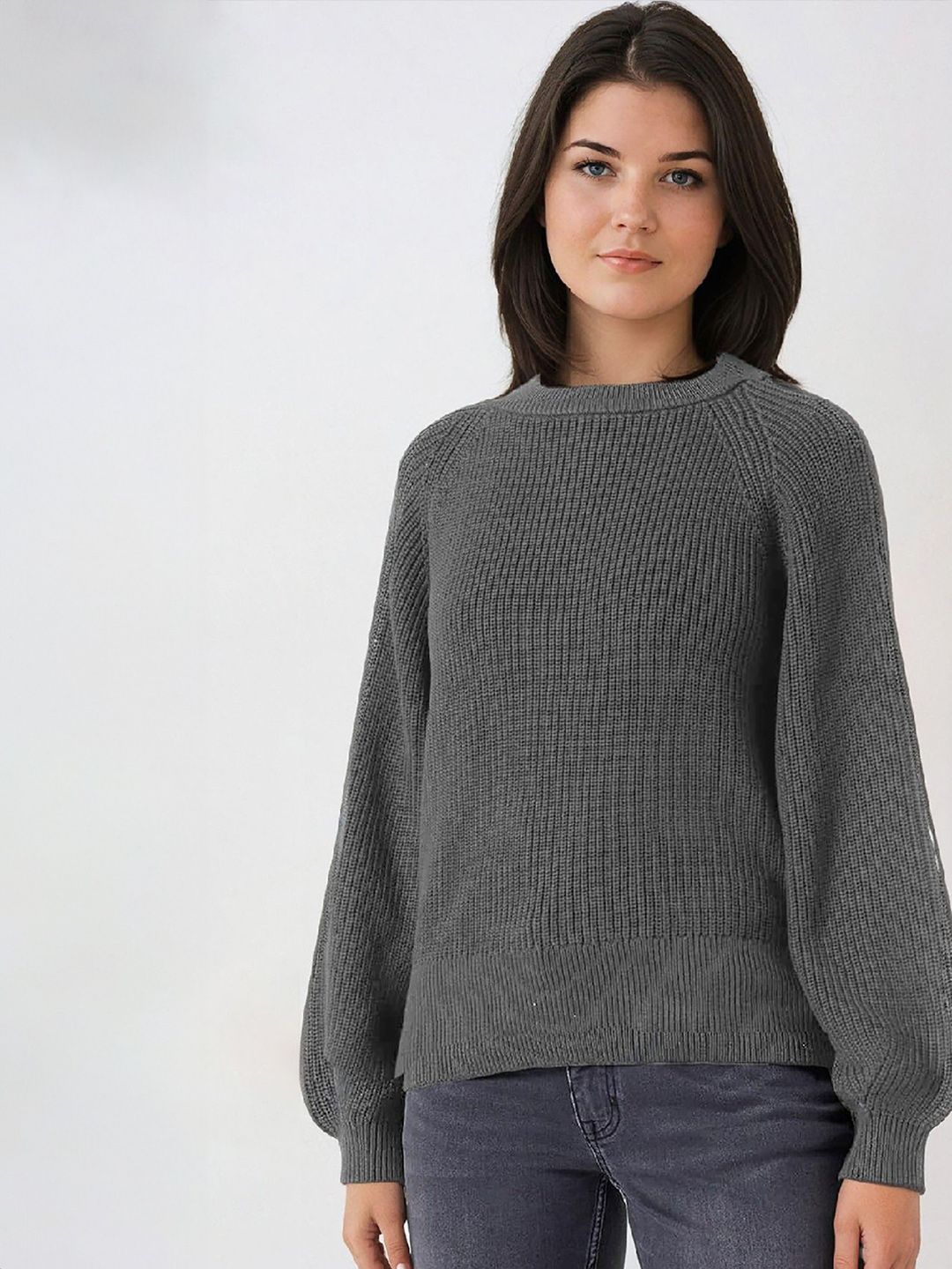 Kotty Women Long Sleeves Round Neck Pullover