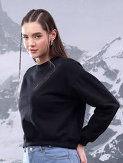 Kotty Women Round Neck Full Sleeves Cotton Sweatshirt