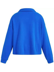 Kotty Women Shirt Collar Full Sleeve Sweatshirt
