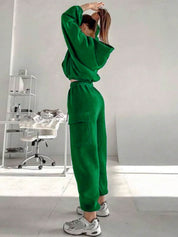 Kotty Green Hooded Sweatshirt With Joggers 