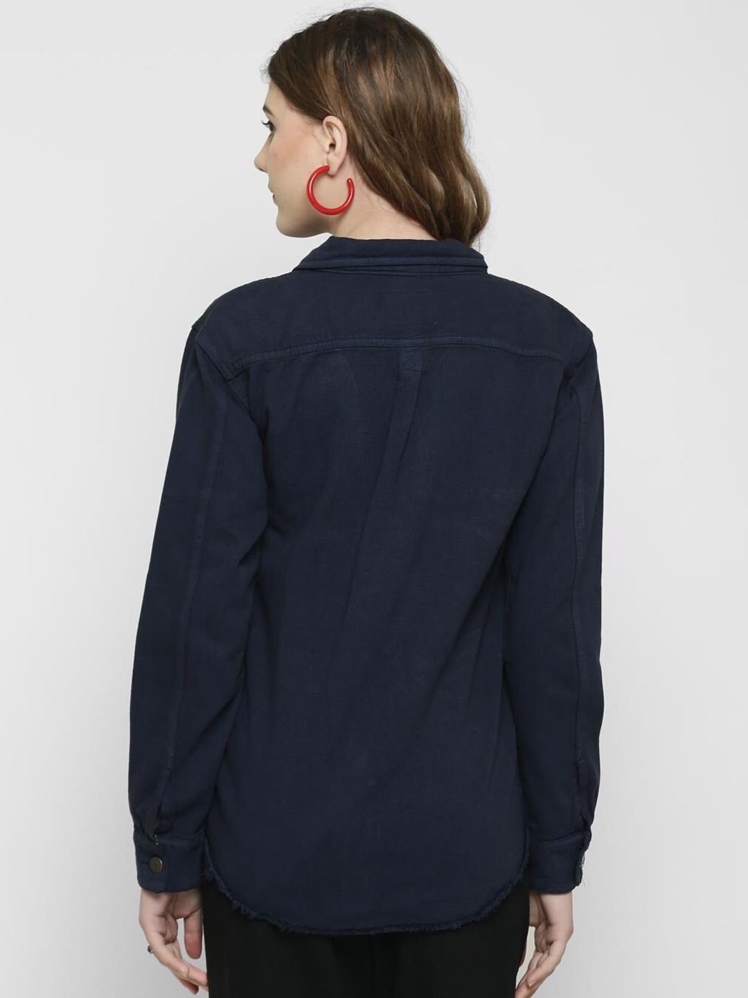 Kotty Women Blue Solid Tailored Jacket