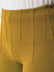 Kotty Women Brown Relaxed Straight Fit High-Rise Easy Wash Pleated Trousers