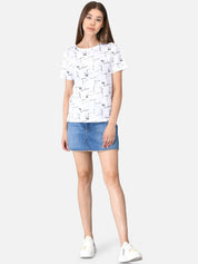 Kotty Women Pack Of 2 Printed Round Neck T-shirts