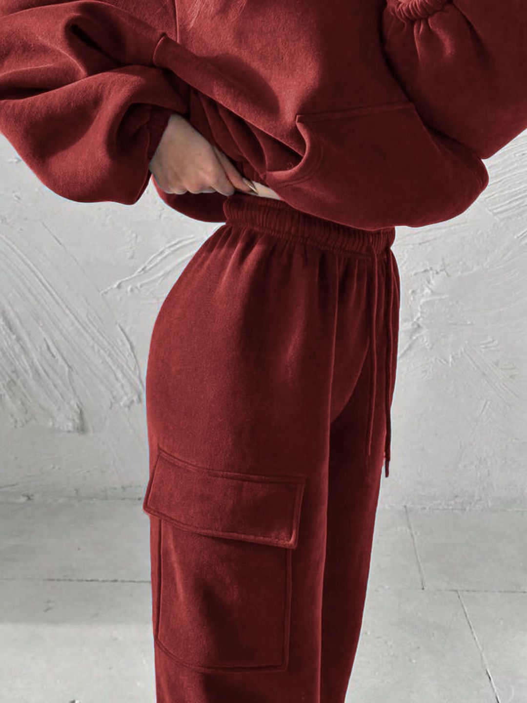 Kotty Hooded Mid Rise Sweatshirt With Joggers