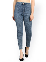 Kotty Women Blue Skinny Fit High-Rise Clean Look Stretchable Jeans