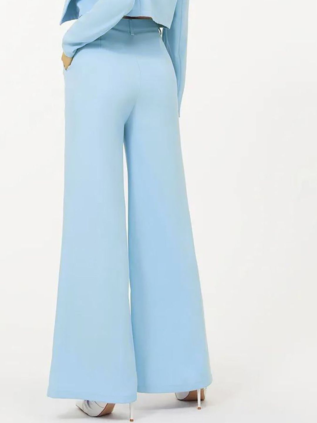 KOTTY BIZwear Women High-Rise Easy Wash Regular Trousers