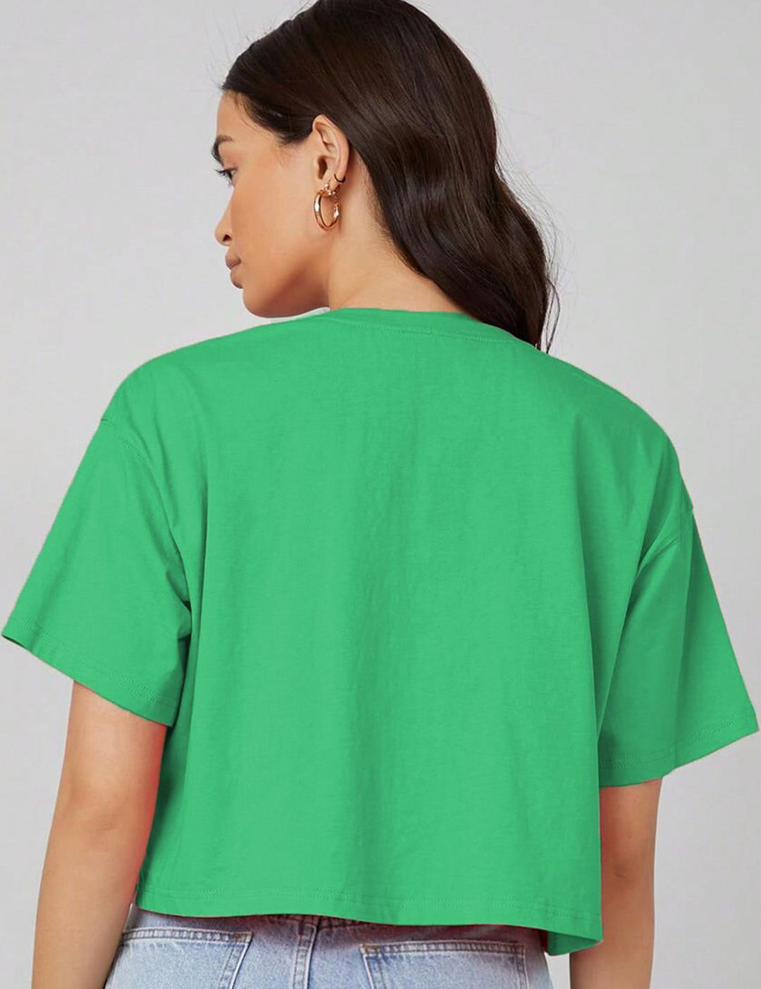 KOTTY Basics Women Solid Round Neck  Oversized T-shirt