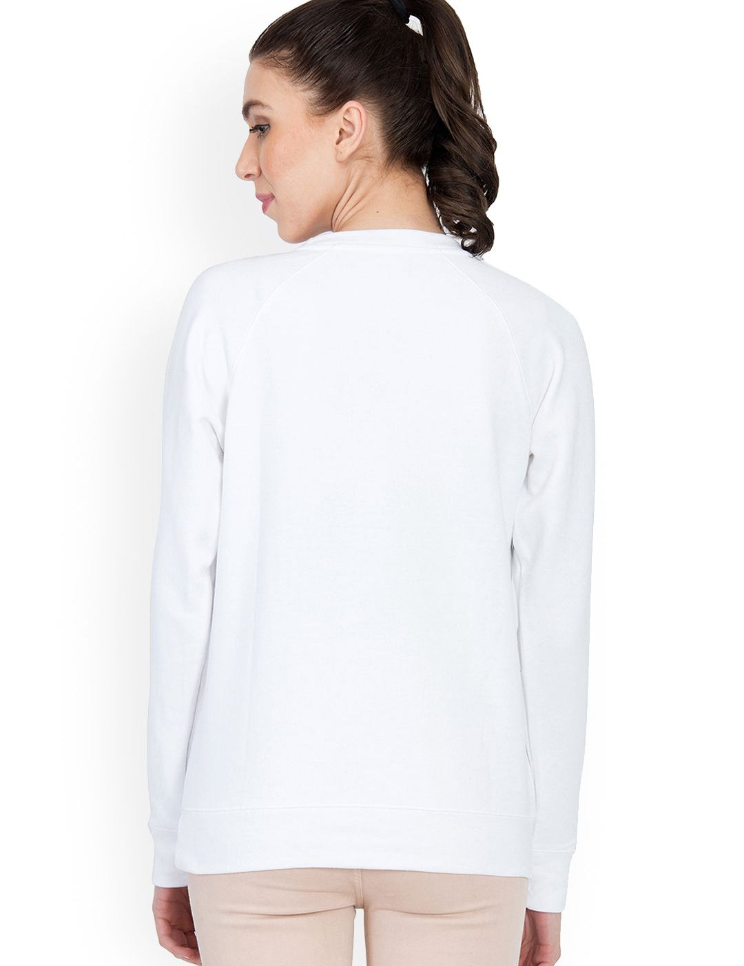 Kotty Women Off-White Printed Sweatshirt