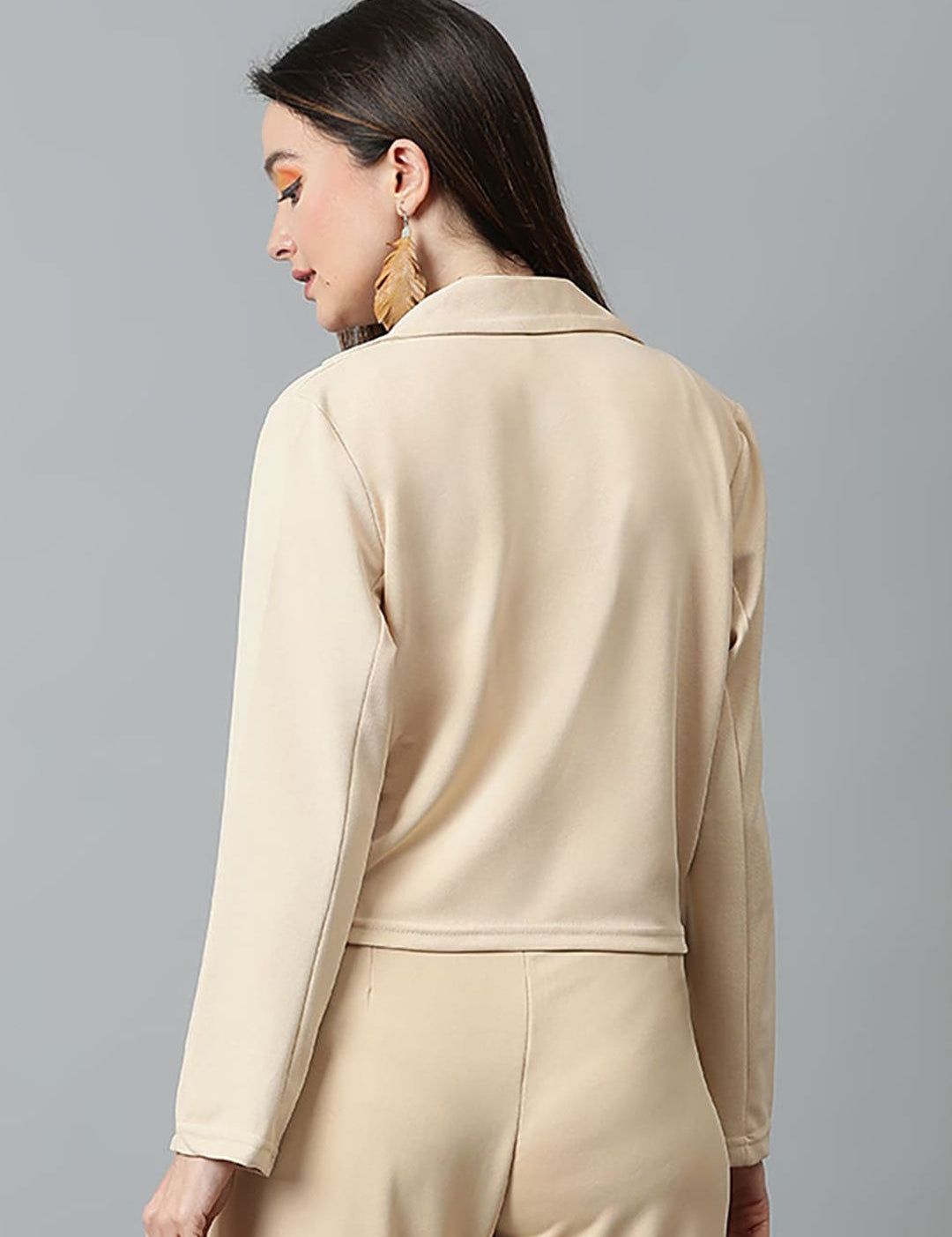 KOTTY BIZwear Basics Double Breasted Crop Blazer