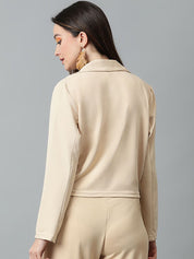 KOTTY BIZwear Basics Double Breasted Crop Blazer