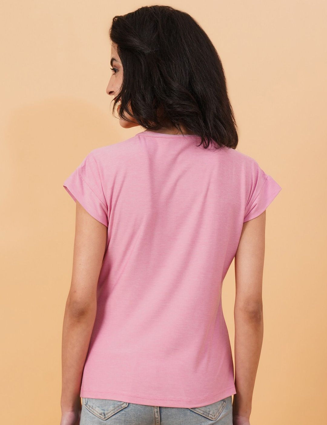 KOTTY Basics Women Solid Round Neck T-shirt