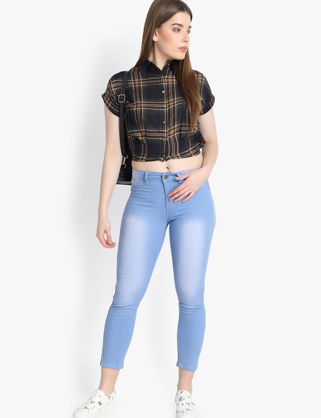 Kotty Women Blue Skinny Fit High-Rise Clean Look Jeans