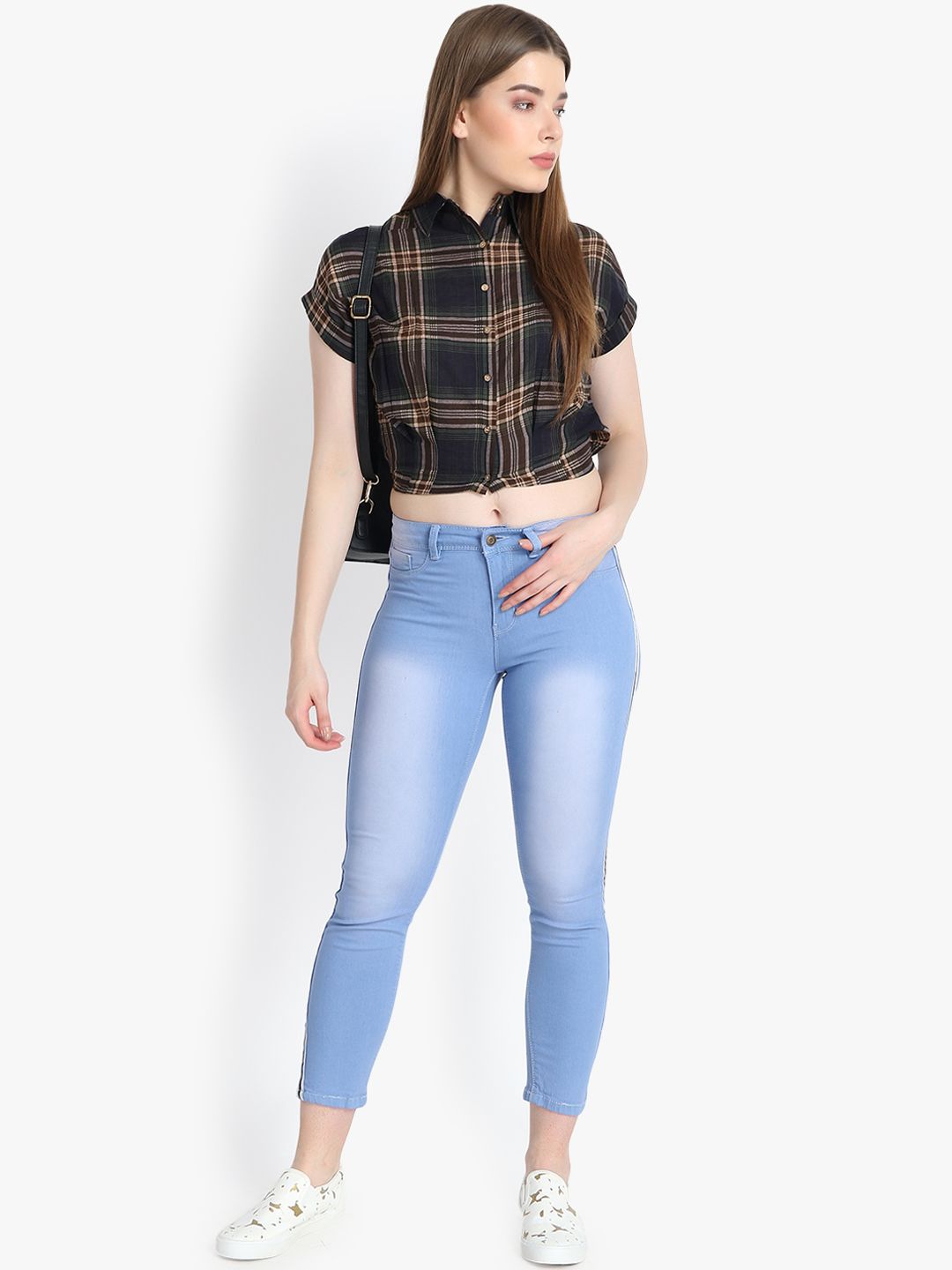 Kotty Women Blue Skinny Fit High-Rise Clean Look Jeans