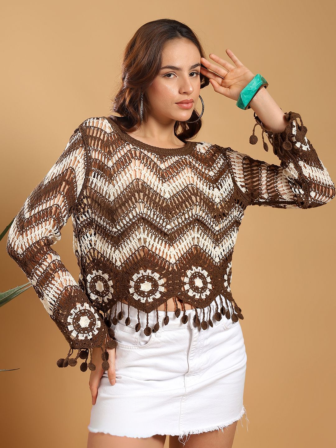 Kotty Embellished Cotton Top