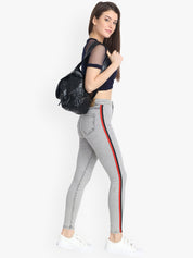 Kotty Women Grey Skinny Fit High-Rise Clean Look Jeans
