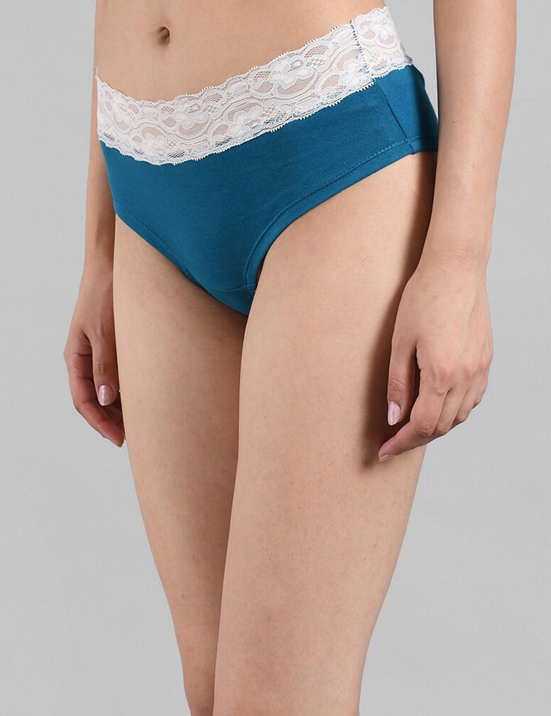 Kotty Women Blue Solid Hipster Briefs KTTWOMENSPANTY15