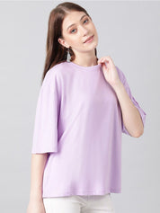 KOTTY Basics Basics Round Neck Drop-Shoulder Sleeves Oversized T-shirt