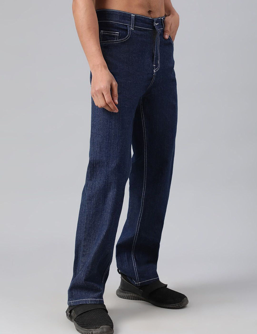 Kotty Men Jean Flared Low-Rise Stretchable Jeans