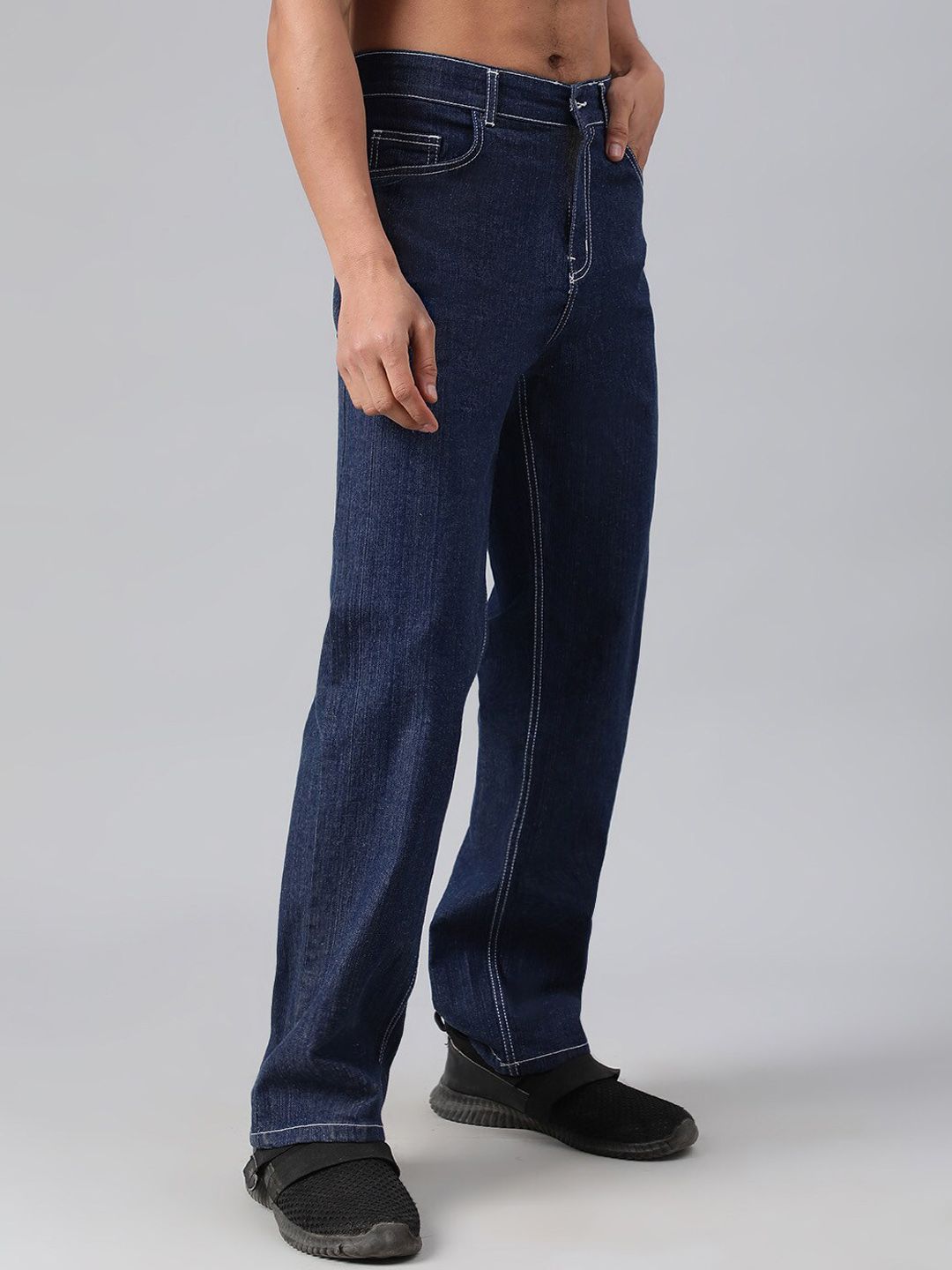 Kotty Men Jean Flared Low-Rise Stretchable Jeans