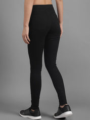 Kotty Women Black Slim Fit High-Rise Clean Look Jeans