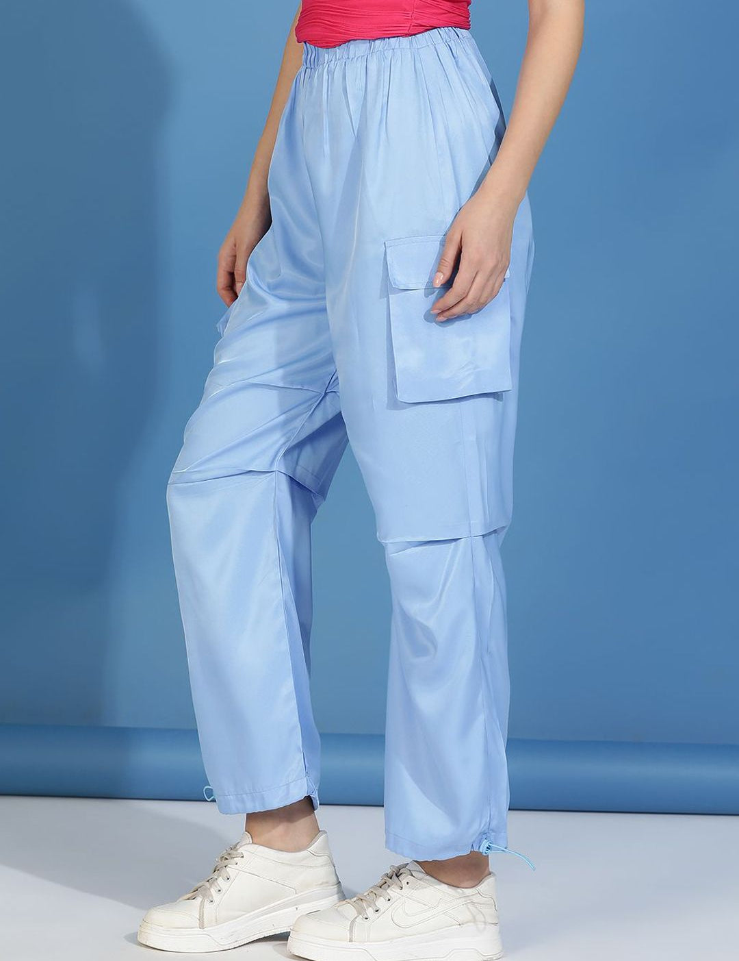 Kotty Women Regular Fit High Waist Cargos