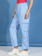 Kotty Women Regular Fit High Waist Cargos